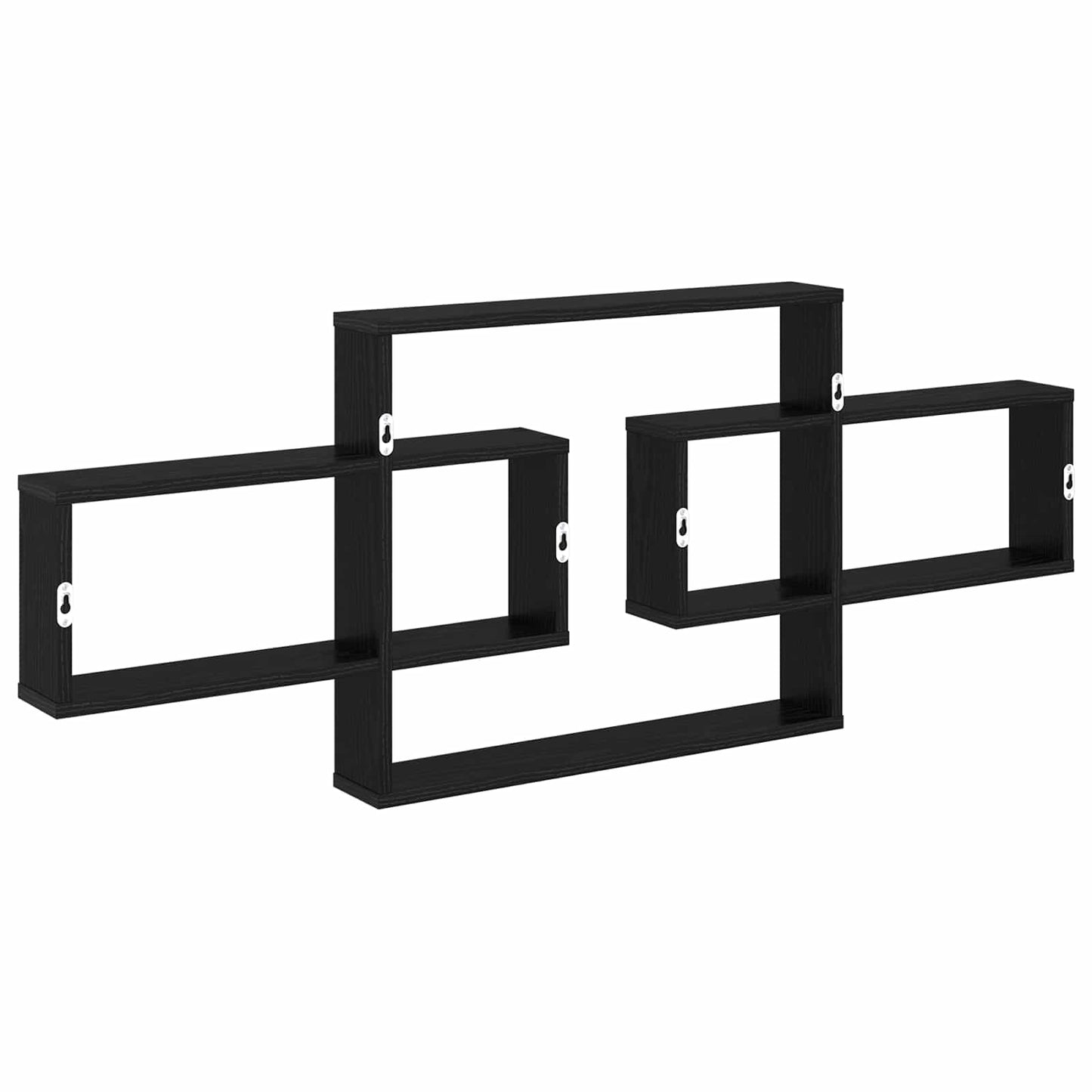 Væghylde Sort eg 130 x 10 x 50 cm Konstrueret træ