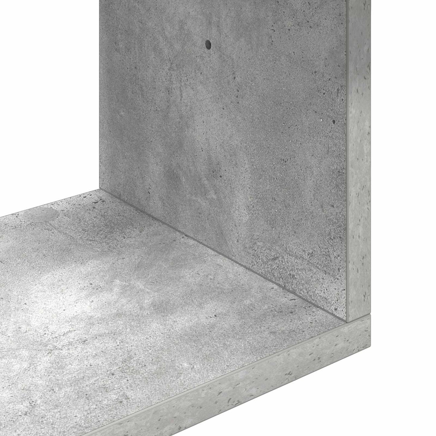 Væghylde Betongrå 130 x 10 x 50 cm Konstrueret træ