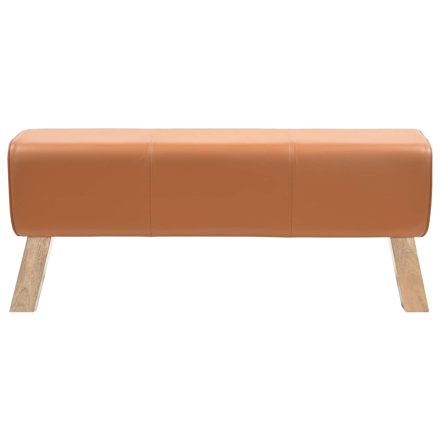 bænk 110 x 30 x 45 cm Ægte Læder Brun