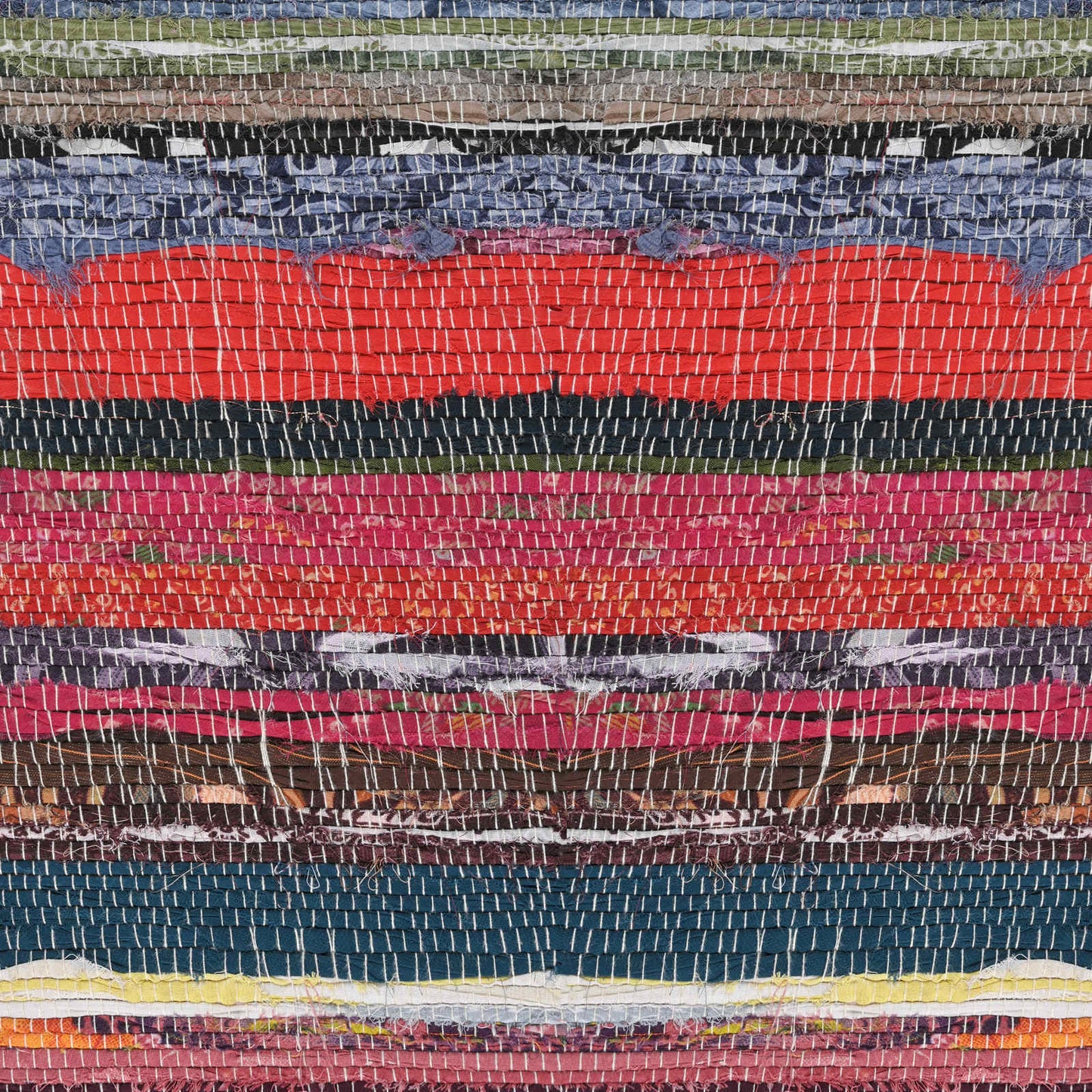 bænk 110 x 30 x 45 cm Ægte Læder Flerfarvet