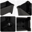 Calypso plante med hjul Antracit 79 x 35 x 33 cm PP