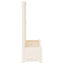 Stor blomsterkasse med espalier Hvid 99,5 x 43 x 133,5 cm PP