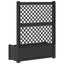 Stor blomsterkasse med espalier Antracit 99,5 x 43 x 133,5 cm
