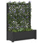 Stor blomsterkasse med espalier Antracit 99,5 x 43 x 133,5 cm