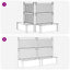 Stor blomsterkasse med espalier 2 pcs Antracit