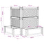 Stor blomsterkasse med espalier 2 pcs Antracit