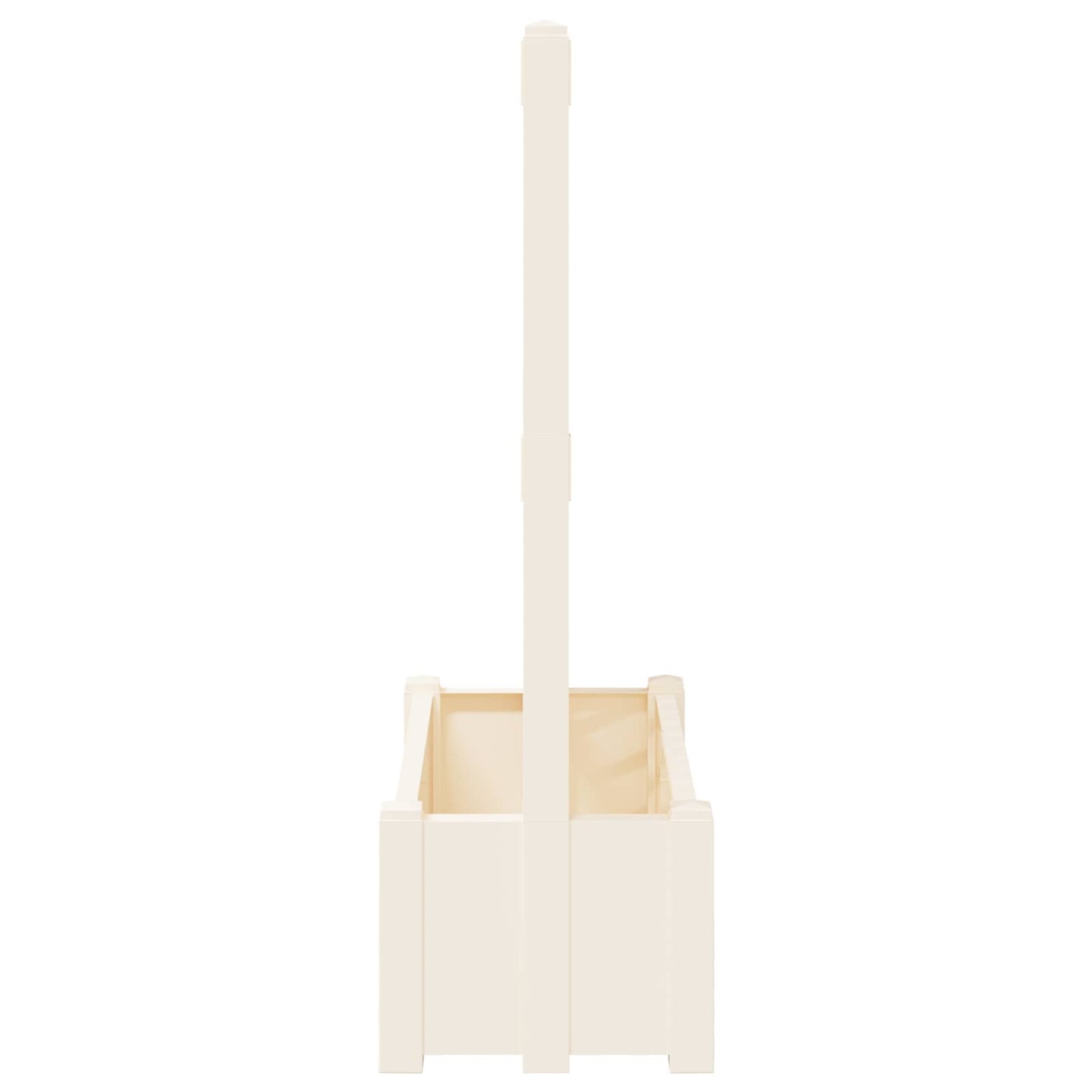 Stor krukke med trellis Hvid 99,5 x 43 x 133,5 PP