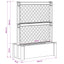Stor krukke med trellis Hvid 99,5 x 43 x 133,5 PP