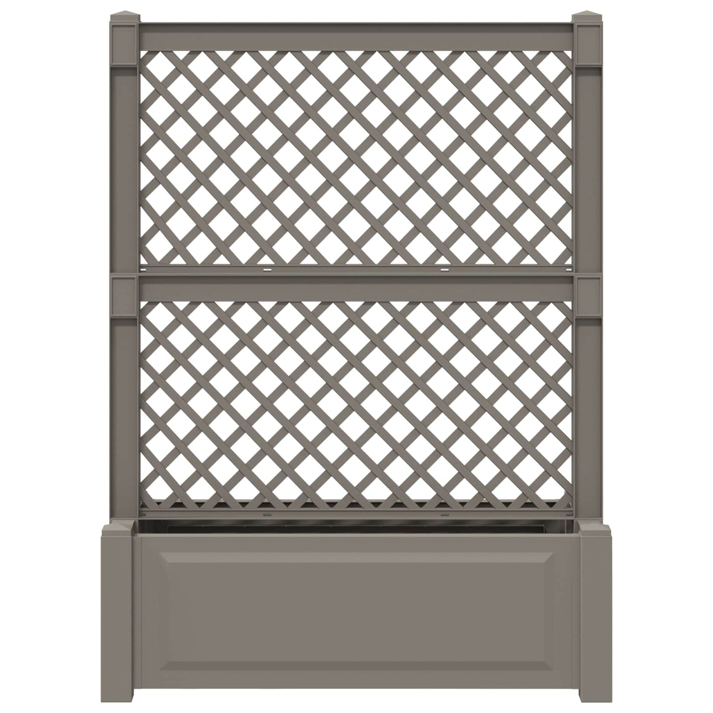 Stor krukke med trellis Grå 99,5 x 43 x 133,5 PP