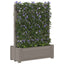 Stor krukke med trellis Grå 99,5 x 43 x 133,5 PP