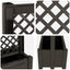 Stor krukke med trellis Antracit 99,5 x 43 x 133,5 PP