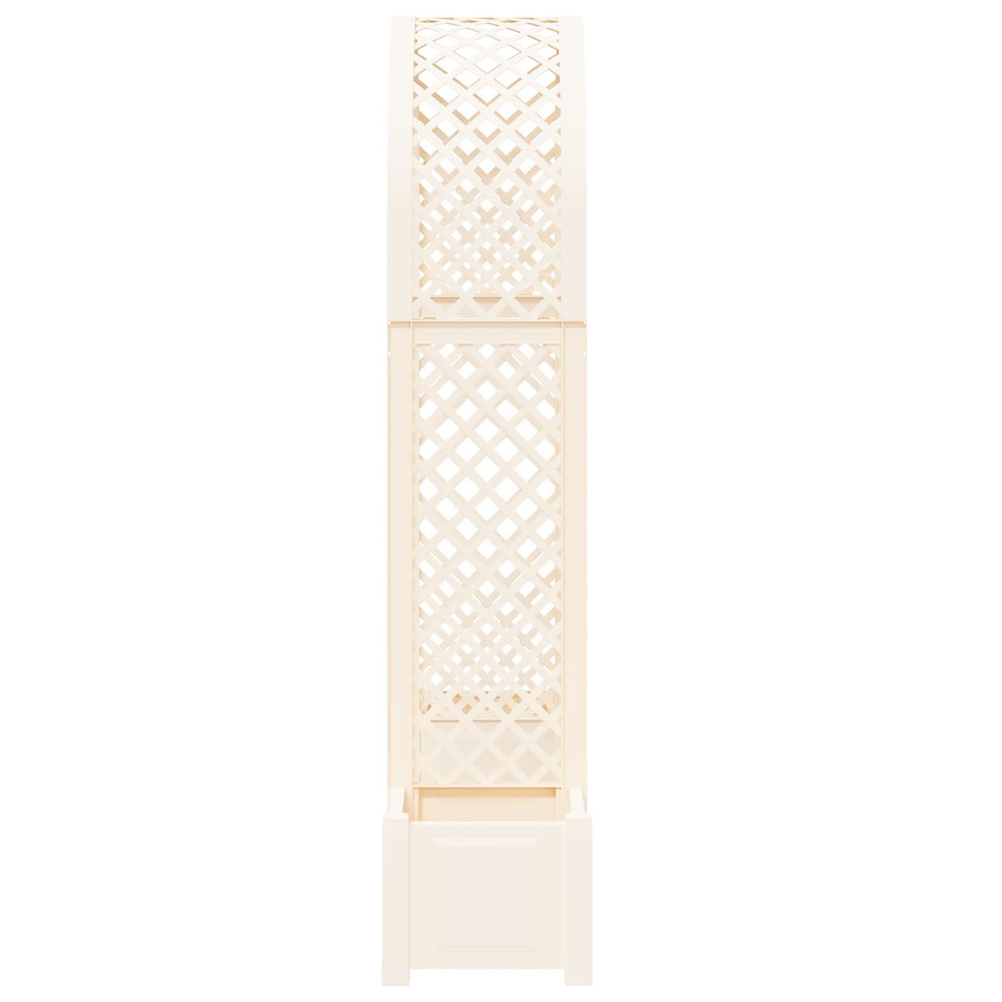 Rosebue med plantekrukke Hvid 168,5 x 43 x 207 cm PP