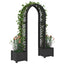 Rosebue med plantekrukke Antracit 168,5 x 43 x 207 cm PP
