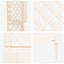 Rosenbue med pigge Hvid 97 x 43 x 218 cm PP