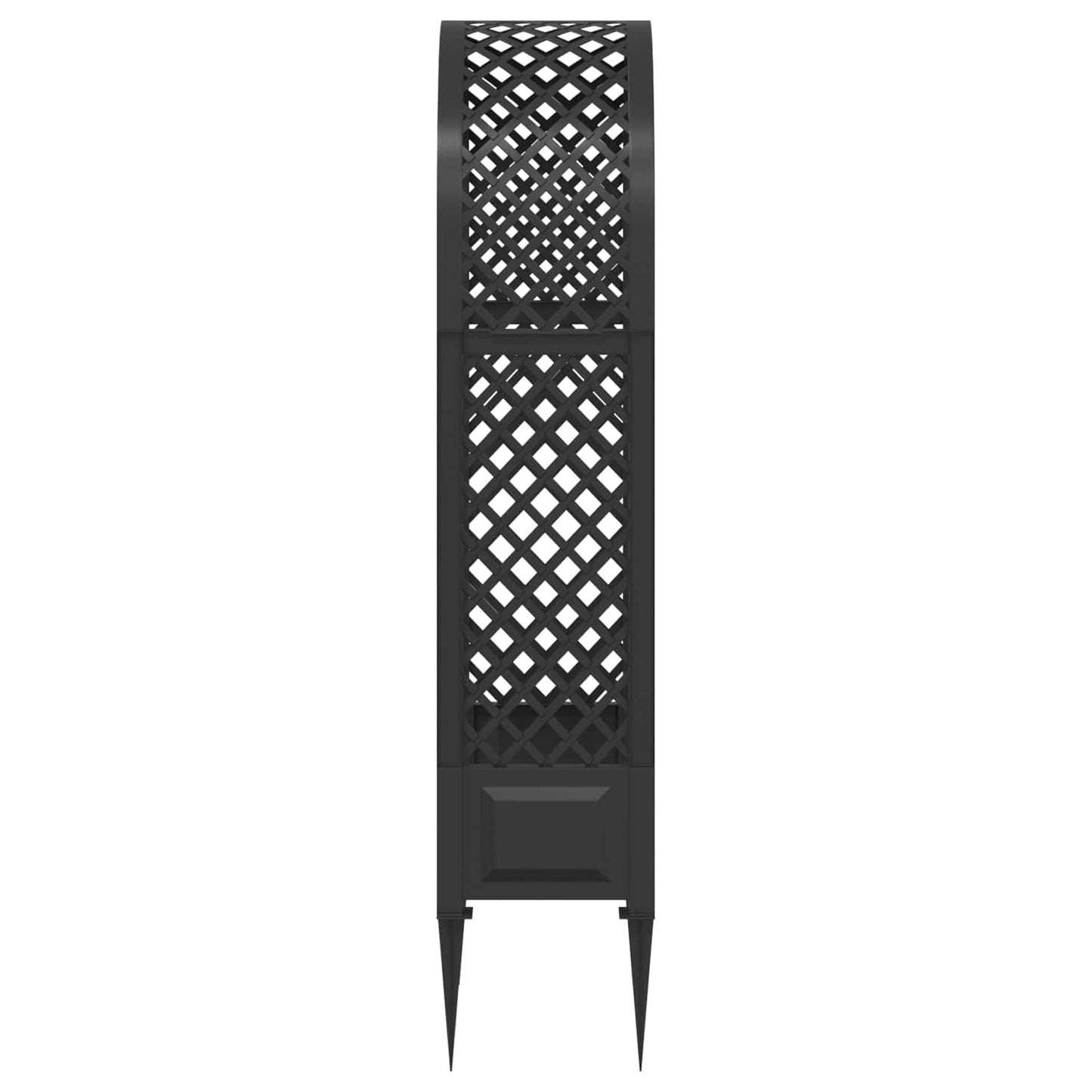 Rosenbue med pigge Antracit 97 x 43 x 218 cm PP