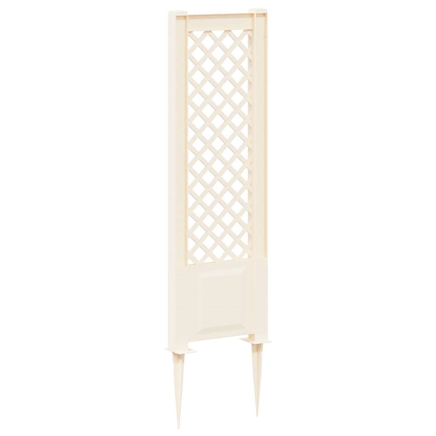 Trellis med Spids Hvid 43 x 6 x 165 cm PP