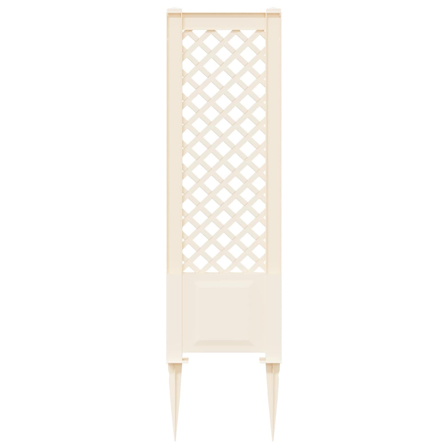 Trellis med Spids Hvid 43 x 6 x 165 cm PP