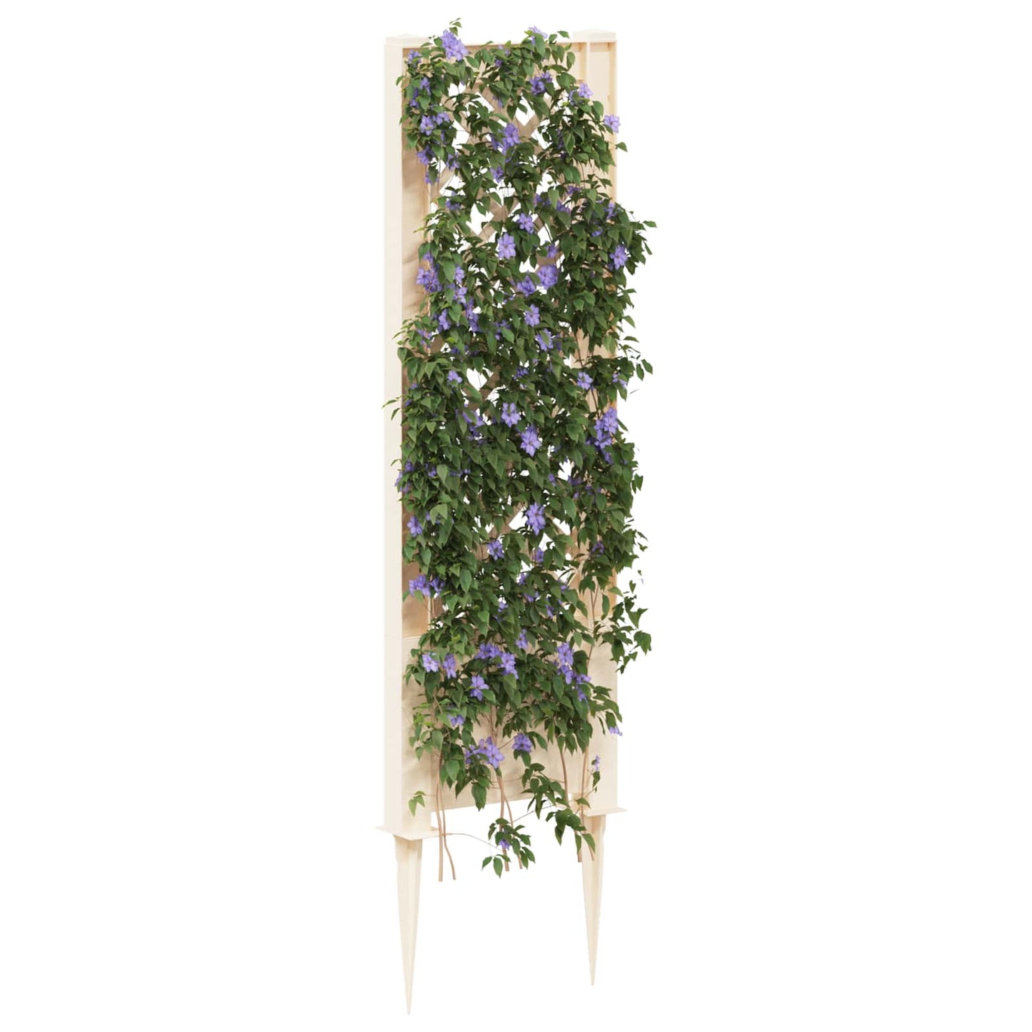 Trellis med Spids Hvid 43 x 6 x 165 cm PP