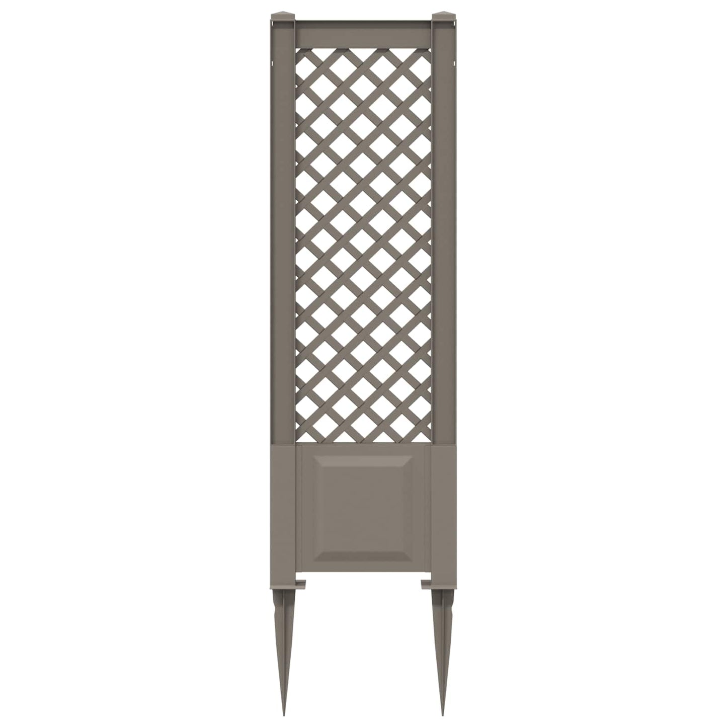 Trellis med Spids Grå 43 x 6 x 165 cm PP