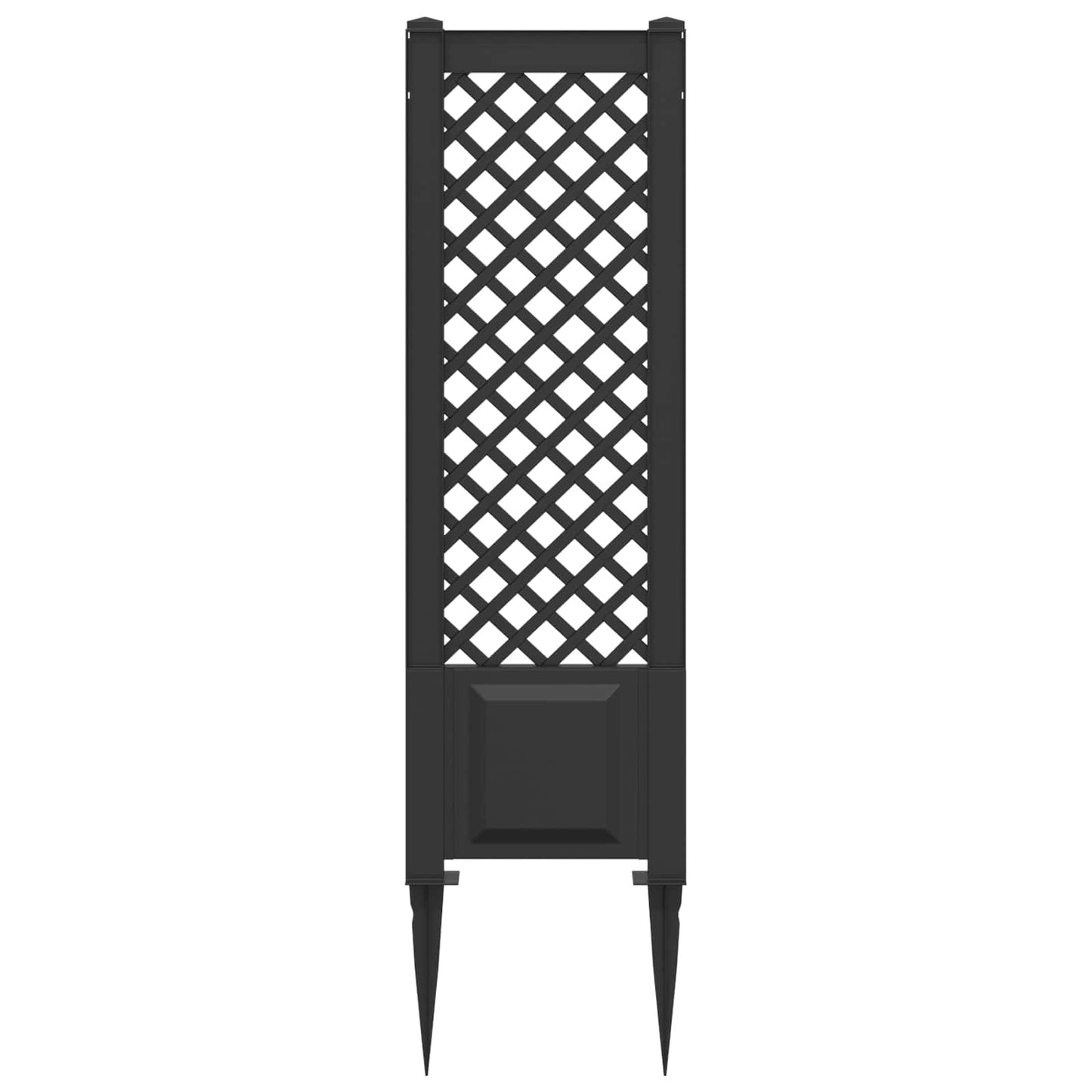 Trellis med Spids Antracit 43 x 6 x 165 cm PP