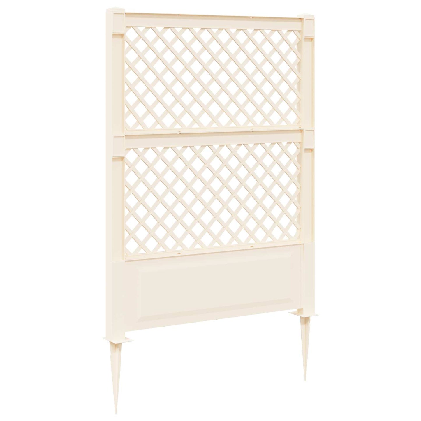 Trellis med Spids Hvid 99 x 6 x 165 cm PP
