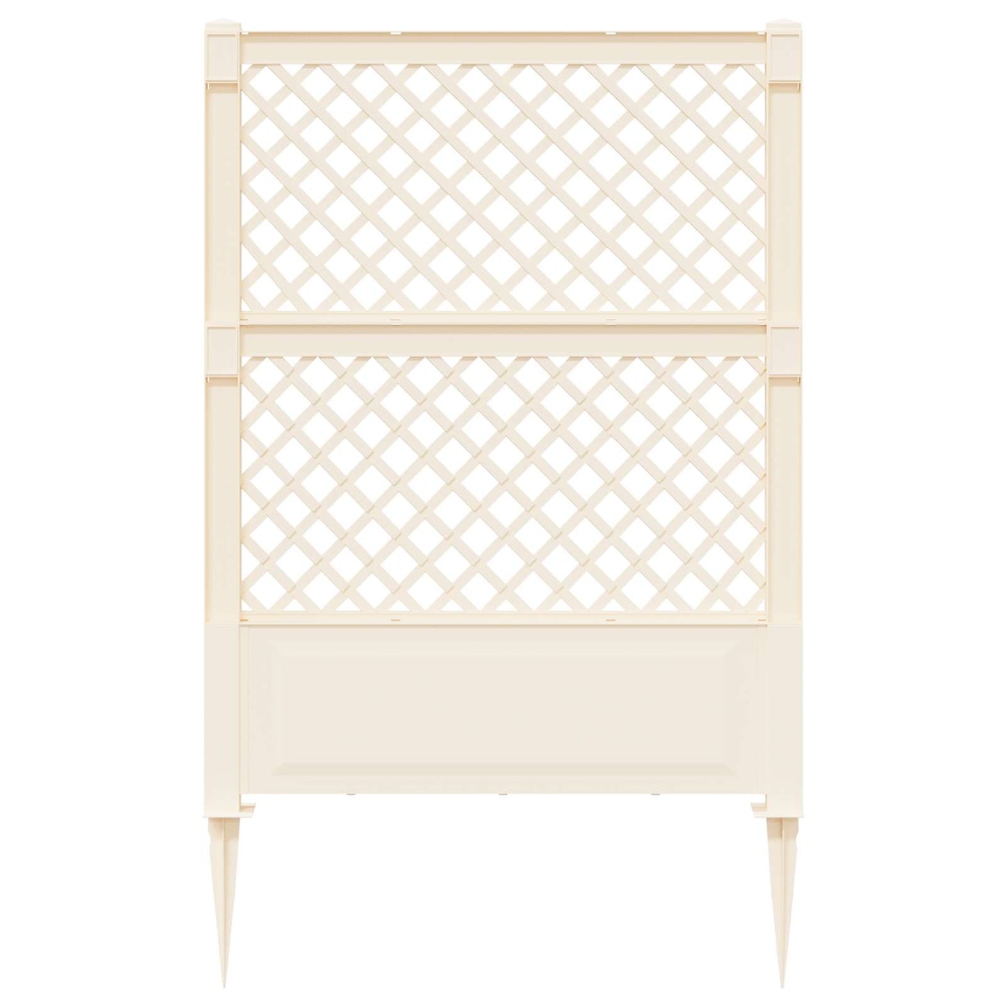 Trellis med Spids Hvid 99 x 6 x 165 cm PP