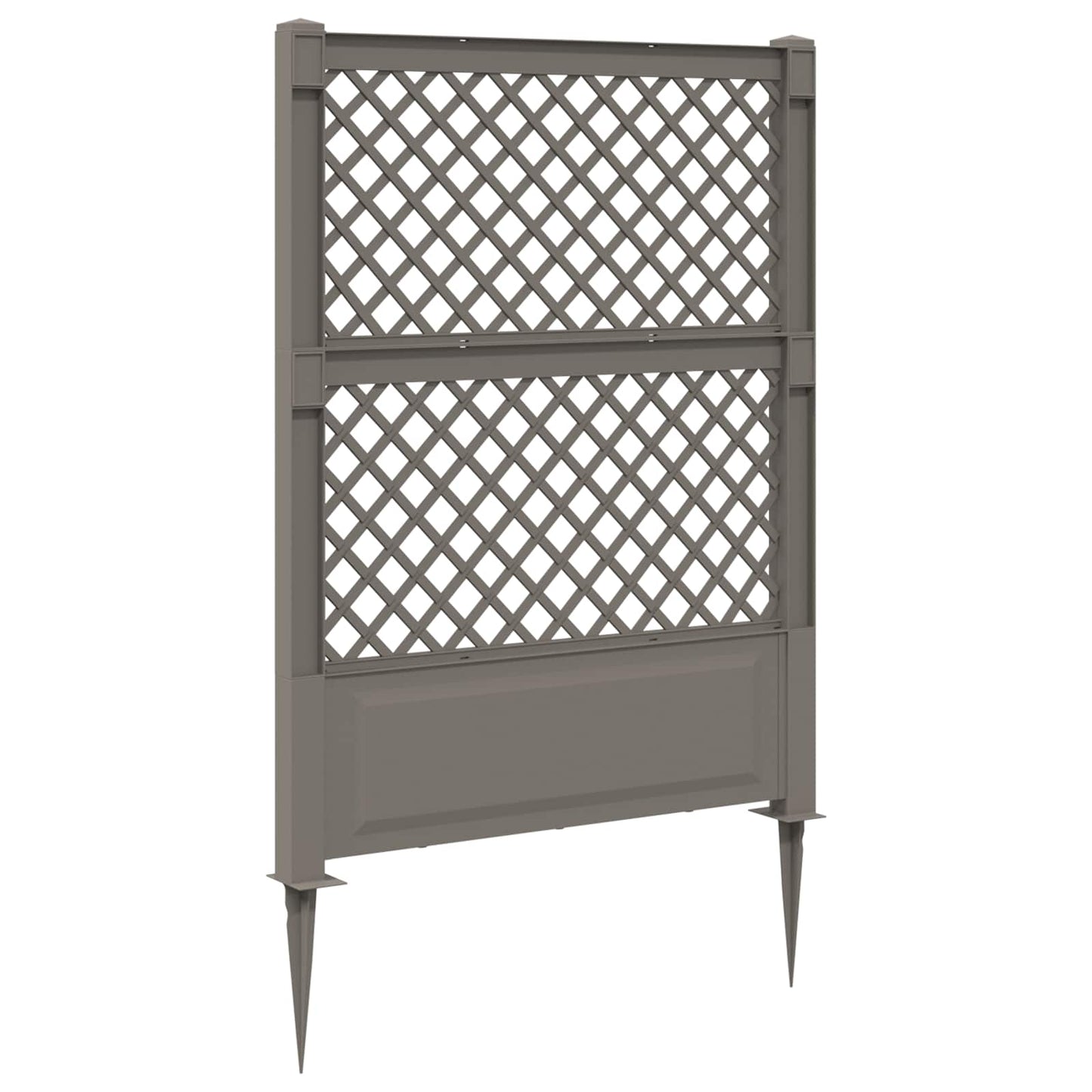 Trellis med Spids Grå 99 x 6 x 165 cm PP