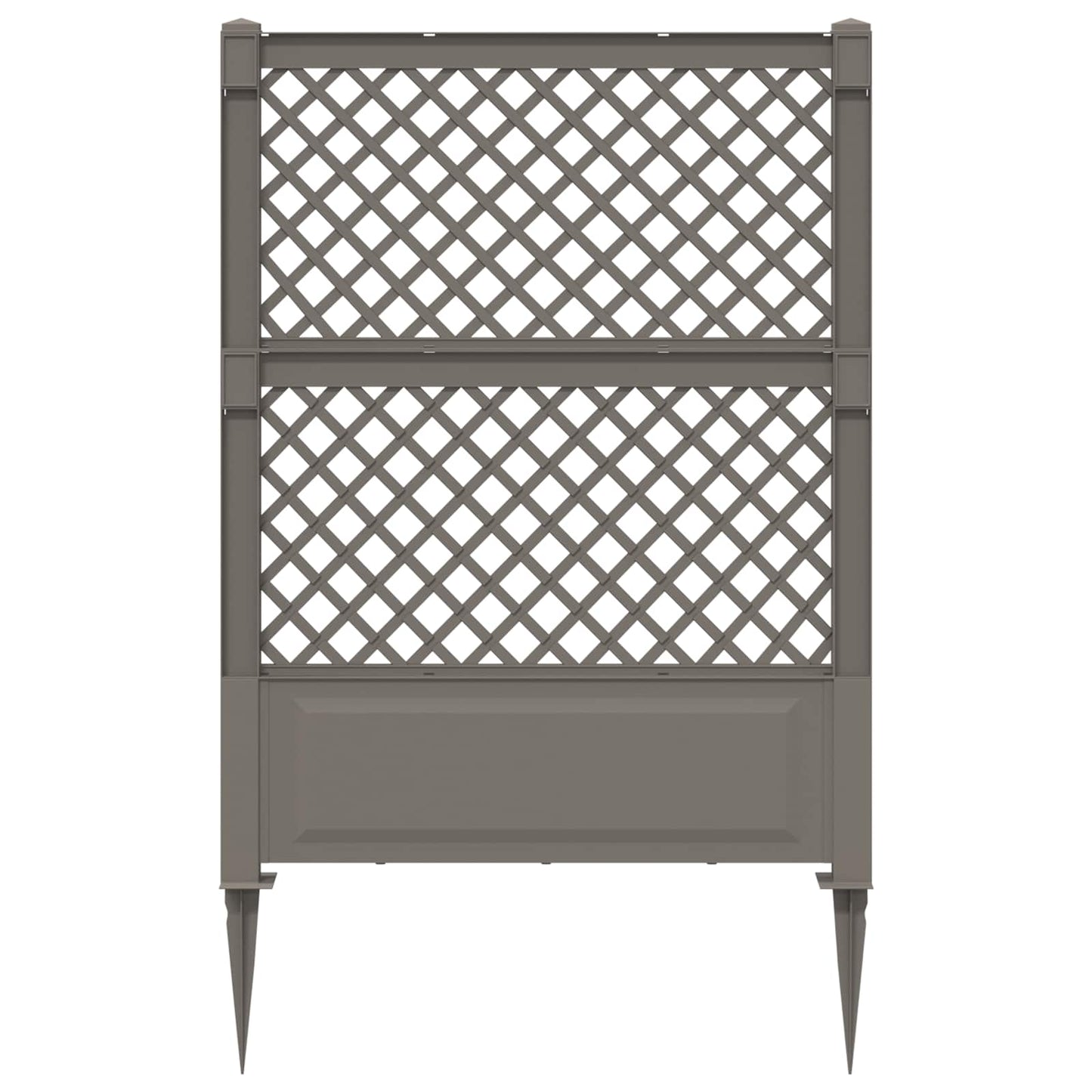 Trellis med Spids Grå 99 x 6 x 165 cm PP