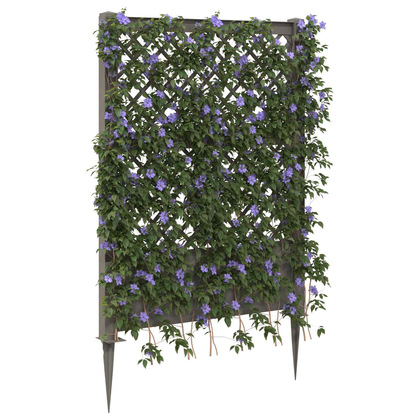 Trellis med Spids Grå 99 x 6 x 165 cm PP
