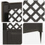 Trellis med Spids Antracit 99 x 6 x 165 cm PP