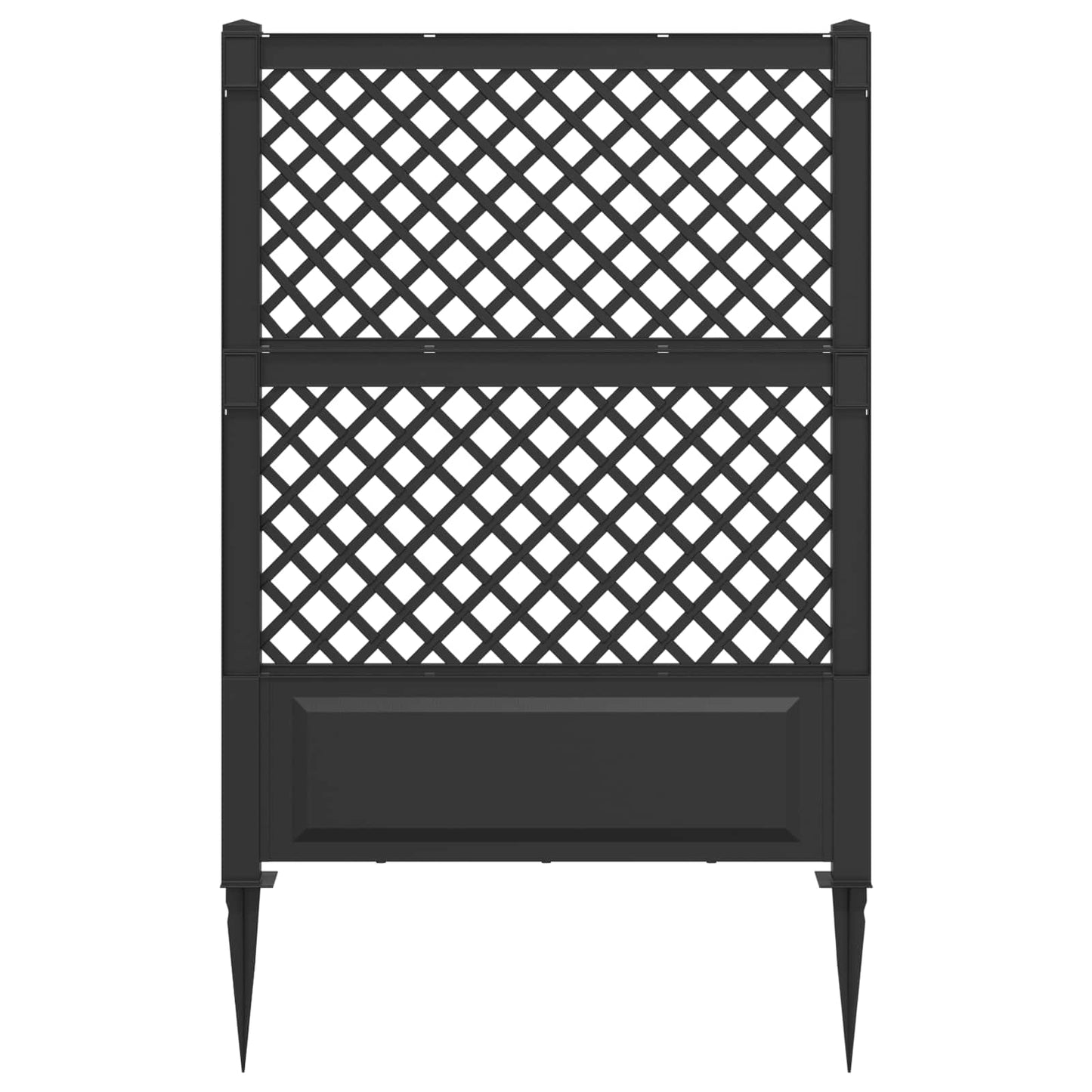 Trellis med Spids Antracit 99 x 6 x 165 cm PP