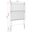 Trellis med Spids Antracit 99 x 6 x 165 cm PP