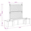 Havebænk Kopenhagen Antracit 173 x 49 x 135,5 cm PP