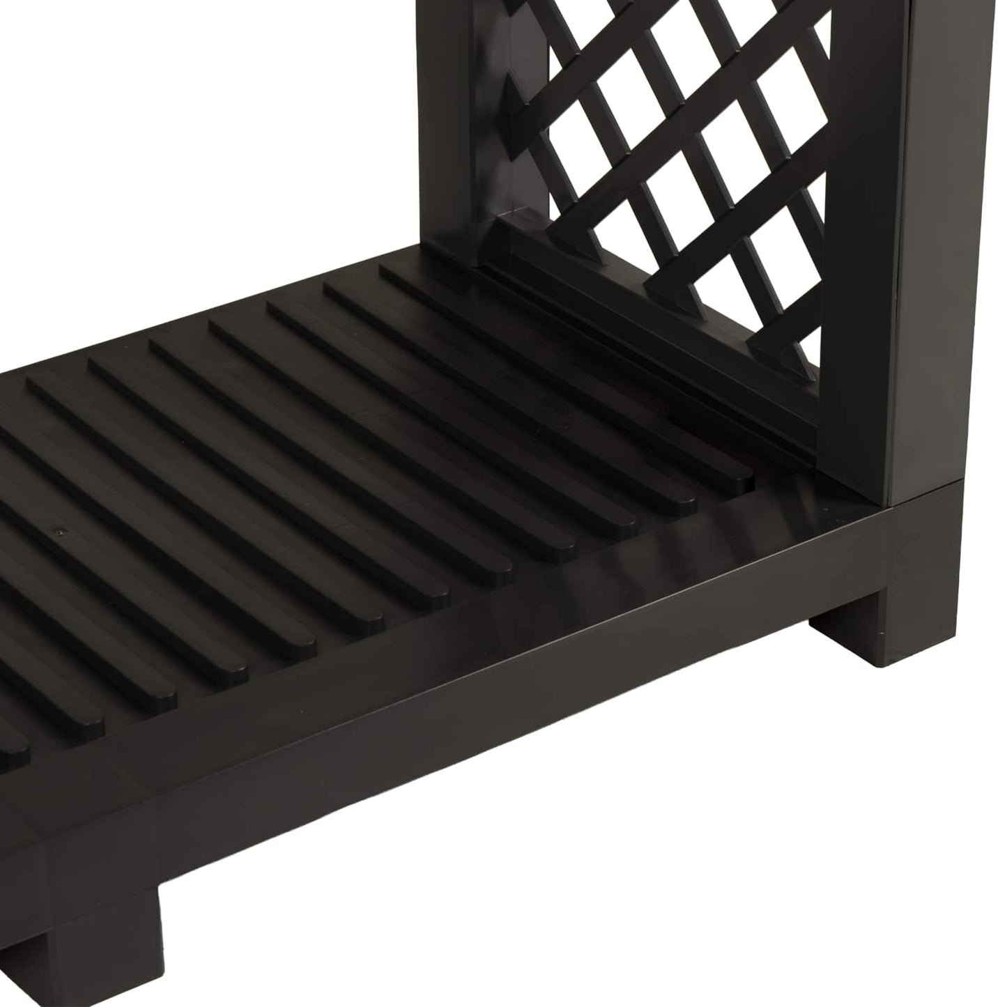 Brændeholder 114 x 46 x 101 cm PP Antracit