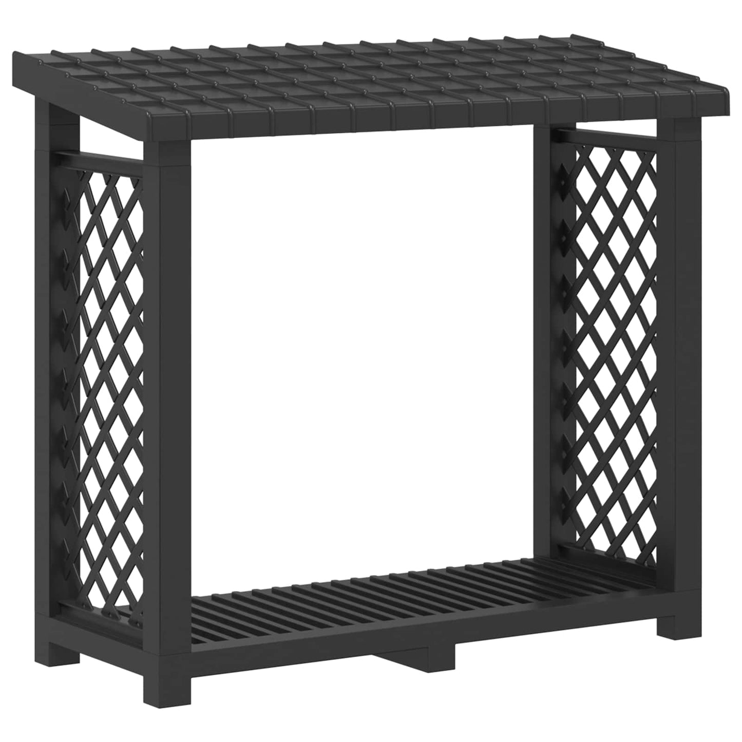 Brændeholder 114 x 46 x 101 cm PP Antracit