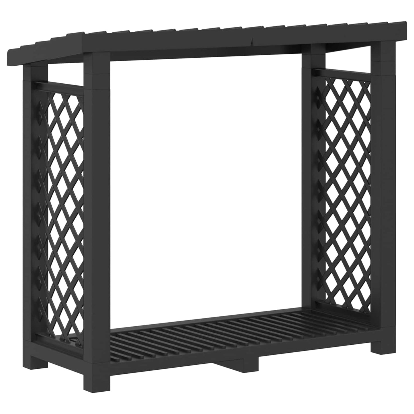 Brændeholder 114 x 46 x 101 cm PP Antracit