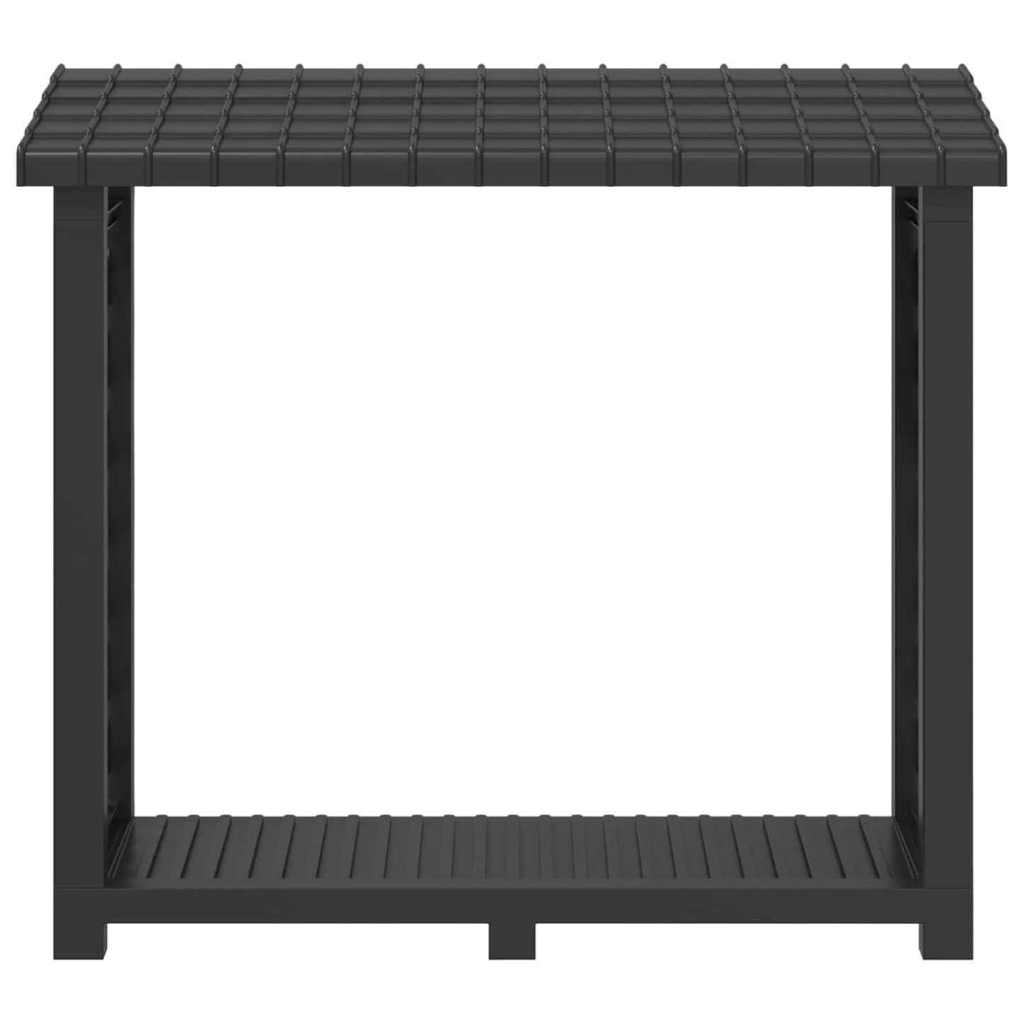 Brændeholder 114 x 46 x 101 cm PP Antracit
