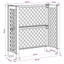 Affaldskurvgitter Antracit 123 x 47 x 114 cm PP