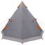 3 personer Grå og orange 185T Polyester med PU Coating