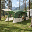 3 personer 3-personers Grøn 185T Polyester med PU Coating