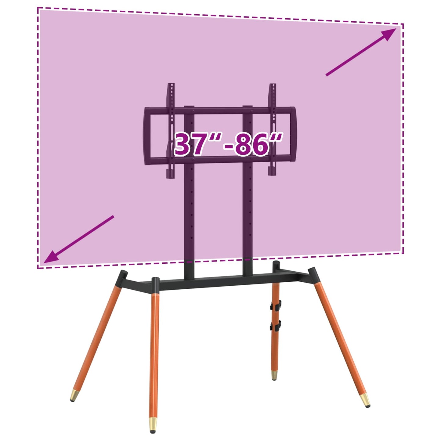 Staffeli TV-stativ til 37-86 Inch Screen Max VESA 400x600mm