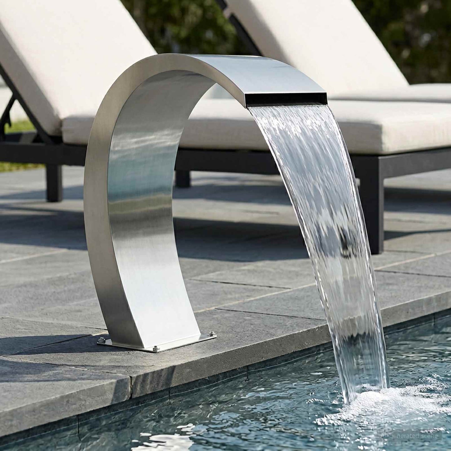 Pool Fontaine Sølv 60 x 30 x 70 cm Rustfrit stål