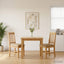Spisestuestol VENLO 2 pcs Massivt Eg Træ Beige 45 x 53 x 92 cm