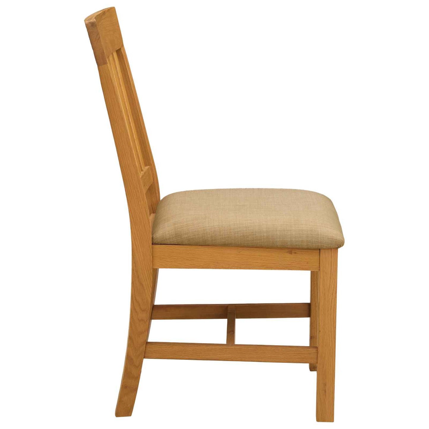 Spisestuestol VENLO 2 pcs Massivt Eg Træ Beige 45 x 53 x 92 cm