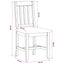 Spisestuestol VENLO 2 pcs Massivt Eg Træ Sort 45 x 53 x 92 cm