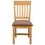 Spisestuestol 2 pcs Massivt Eg Træ Grå 45 x 59 x 92 cm