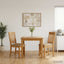 Spisestuestol 2 pcs Massivt Eg Træ Beige 45 x 59 x 92 cm