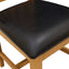 Spisestuestol 2 pcs Massivt Eg Træ Sort 45 x 59 x 92 cm
