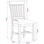 Spisestuestol 2 pcs Massivt Eg Træ Sort 45 x 59 x 92 cm
