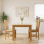 Spisestuestol 2 pcs Massivt Eg Træ Beige 45 x 54 x 100 cm